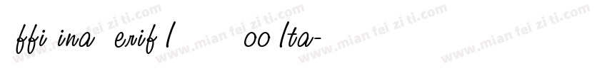 Officina Serif ITC TT BookIta字体转换